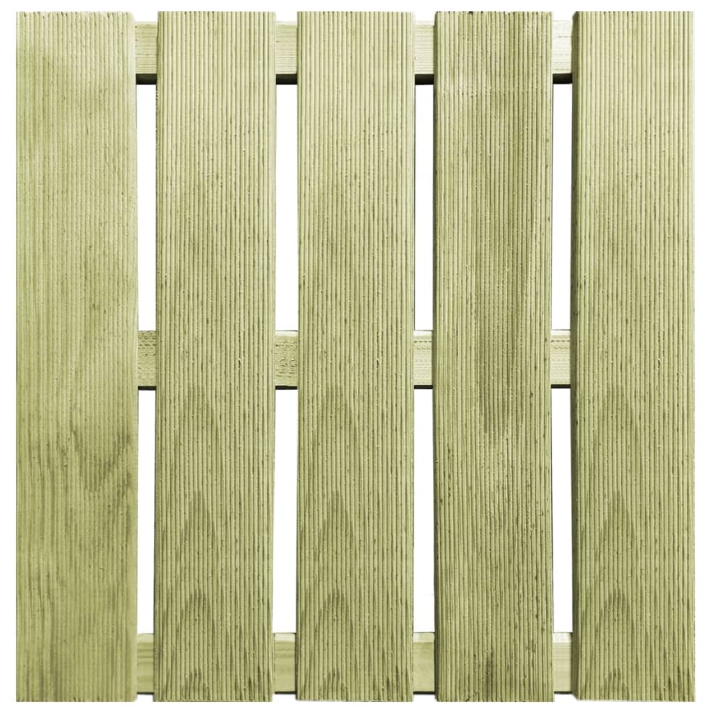 Piastrelle per Esterni 12 pz 50x50 cm in Legno Verde