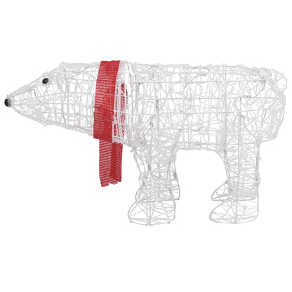 Decorazione Luminosa di Natale Orso 45 LED 71x20x38cm Acrilico