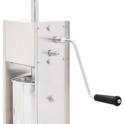 Insaccatrice Manuale Argento 3 L in Acciaio Inossidabile