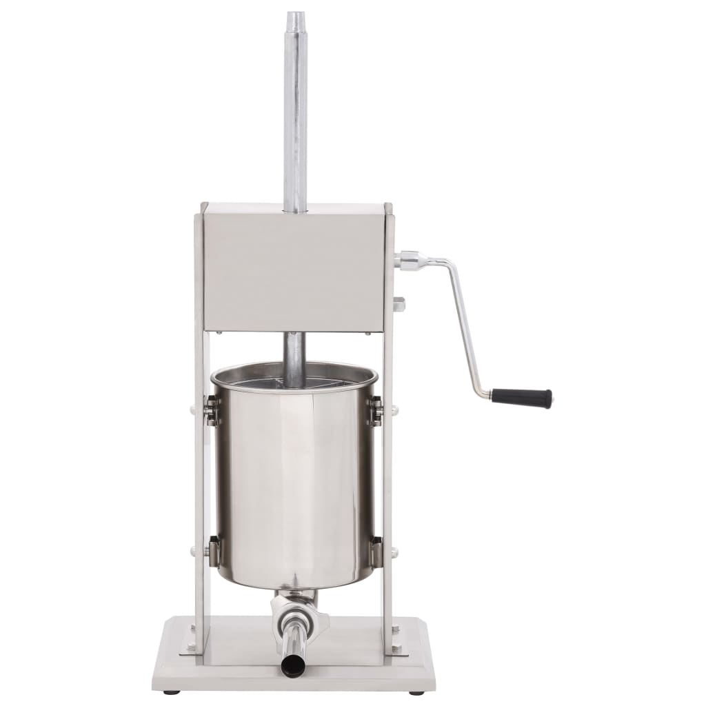 Insaccatrice Manuale Argento 10 L in Acciaio Inossidabile