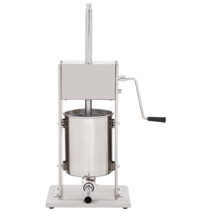Insaccatrice Manuale Argento 10 L in Acciaio Inossidabile