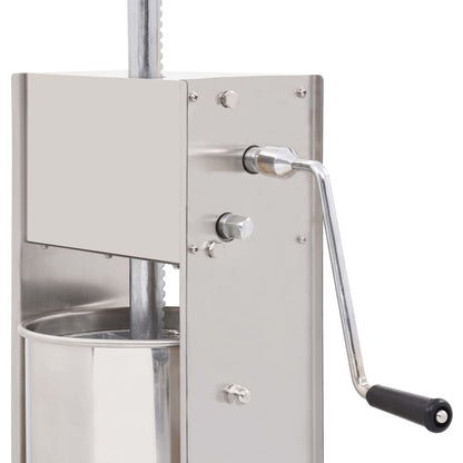 Insaccatrice Manuale Argento 10 L in Acciaio Inossidabile