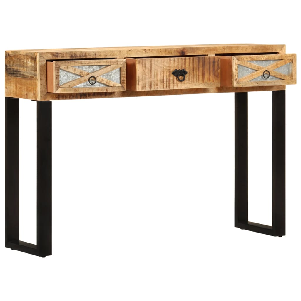 Consolle 110x30x76 cm in Legno Massello di Mango