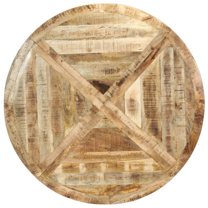 Tavolo da Pranzo Rotondo 150x76cm in Legno Massello di Mango