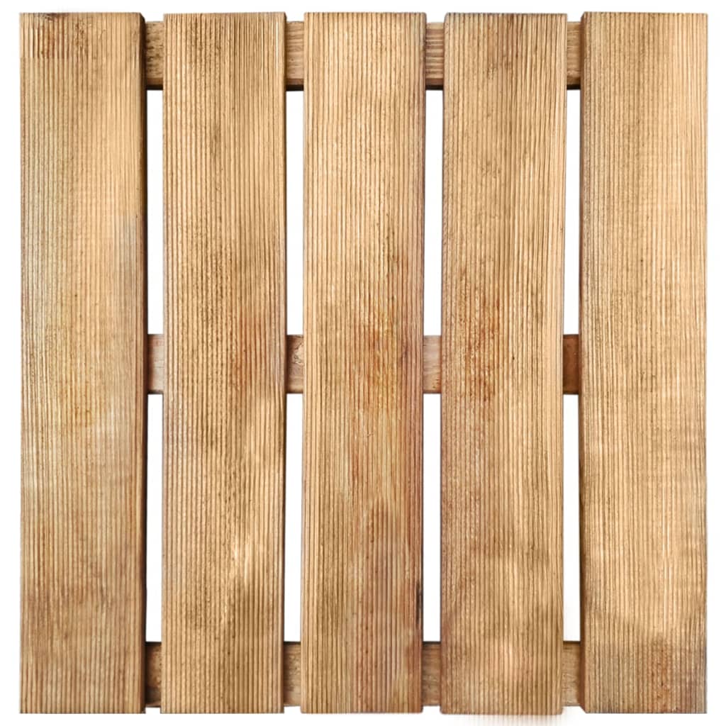 Piastrelle per Esterni 18 pz 50x50 cm in Legno Marrone