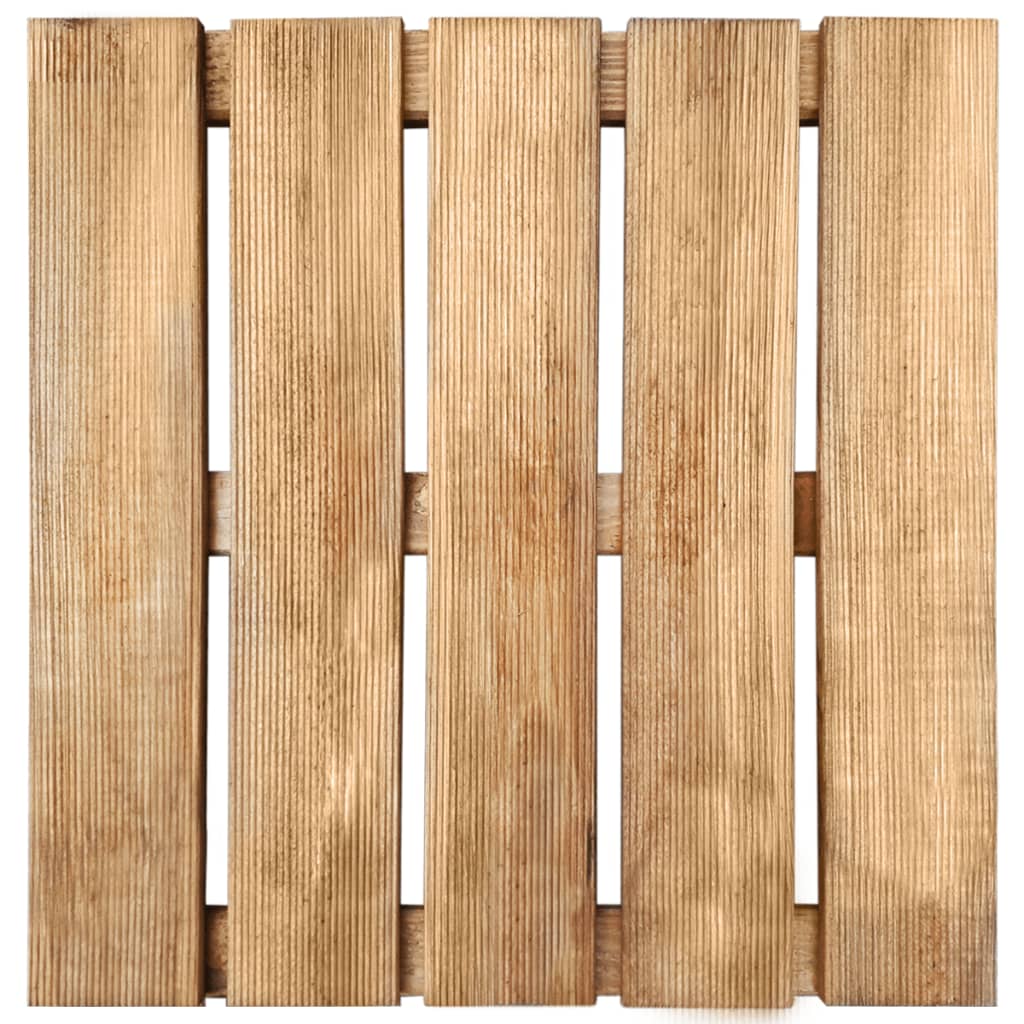 Piastrelle per Esterni 30 pz 50x50 cm in Legno Marrone