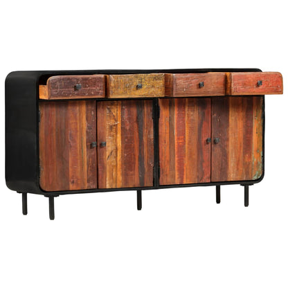 Credenza in Legno Massello di Recupero 140x35x76 cm