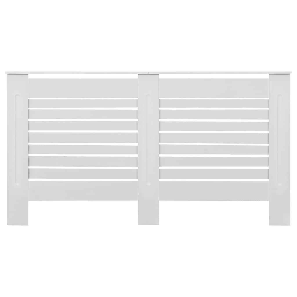 Copertura per Radiatore Bianca 152x19x81,5 cm in MDF