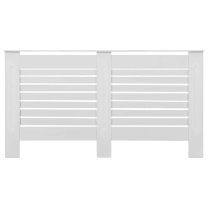 Copertura per Radiatore Bianca 152x19x81,5 cm in MDF