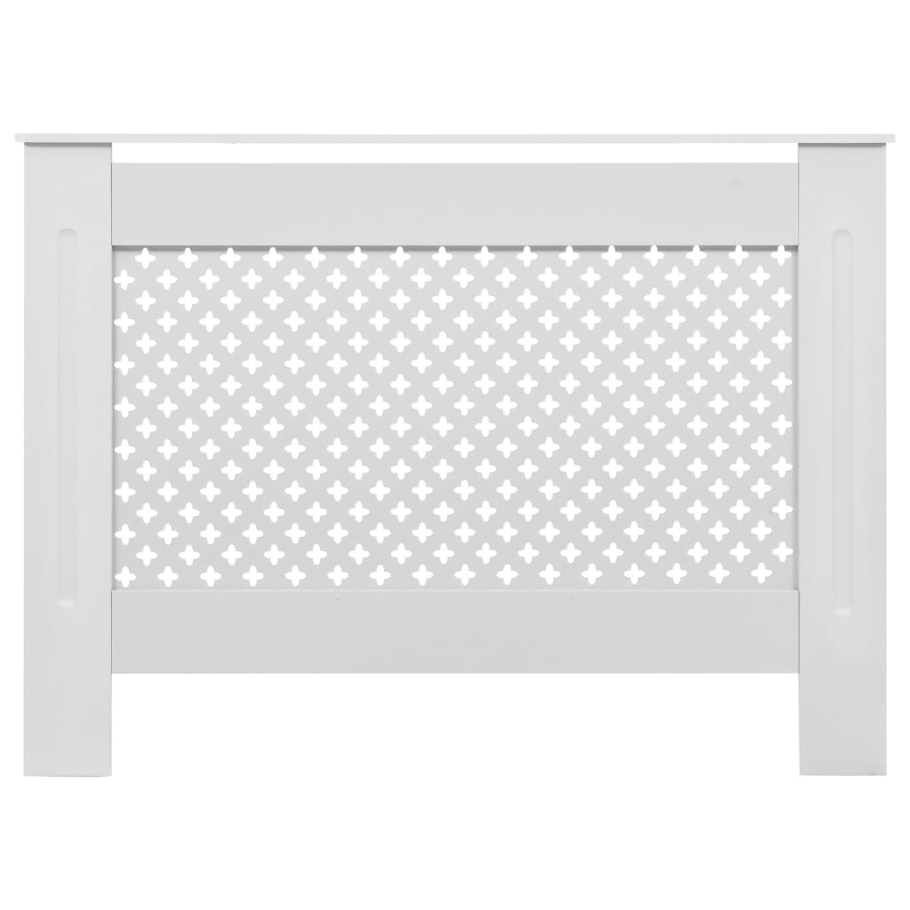 Copertura per Radiatore Bianca 112x19x81,5 cm in MDF