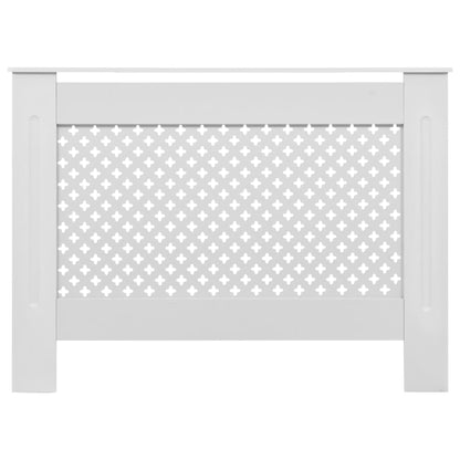 Copertura per Radiatore Bianca 112x19x81,5 cm in MDF