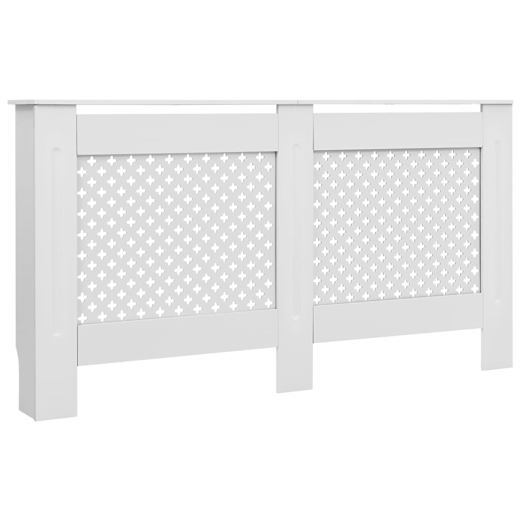 Copertura per Radiatore Bianca 152x19x81,5 cm in MDF