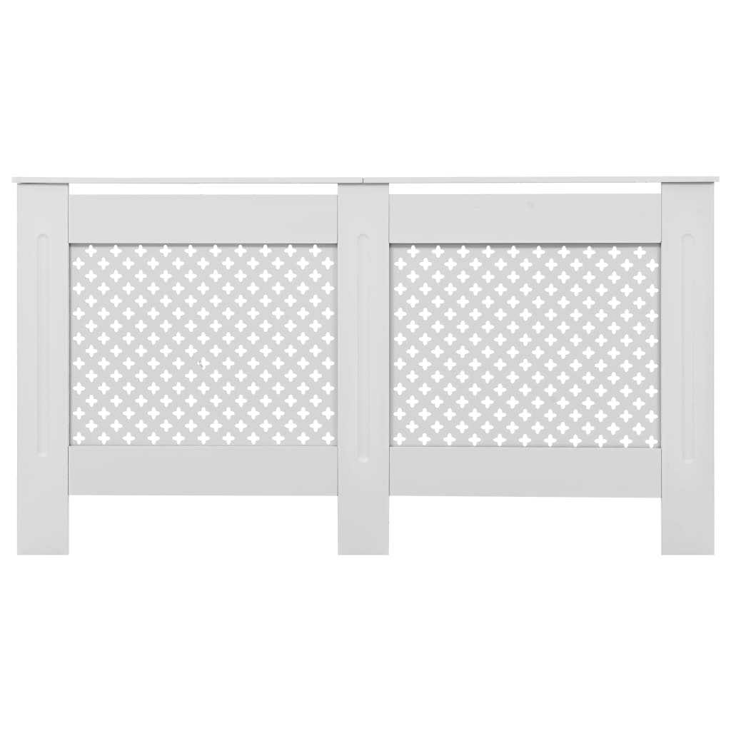 Copertura per Radiatore Bianca 152x19x81,5 cm in MDF