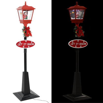 Lampione di Natale con Babbo Natale 180 cm LED