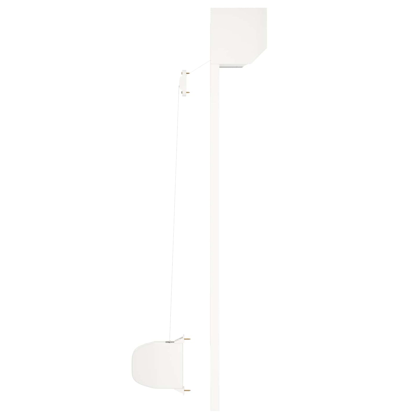 Persiana a rullo Bianco 70 x 100 cm Alluminio e poliuretano