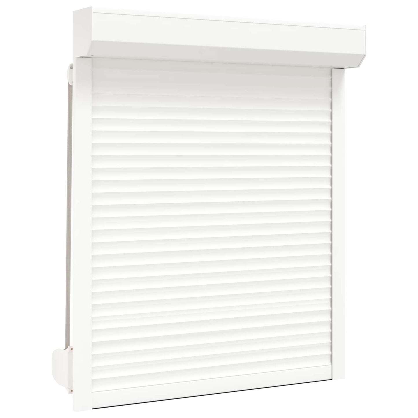 Persiana a rullo Bianco 100 x 130 cm Alluminio e poliuretano