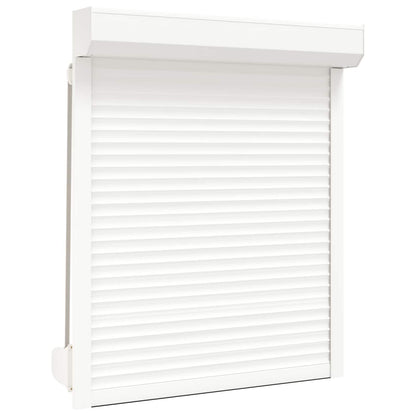 Persiana a rullo Bianco 100 x 130 cm Alluminio e poliuretano