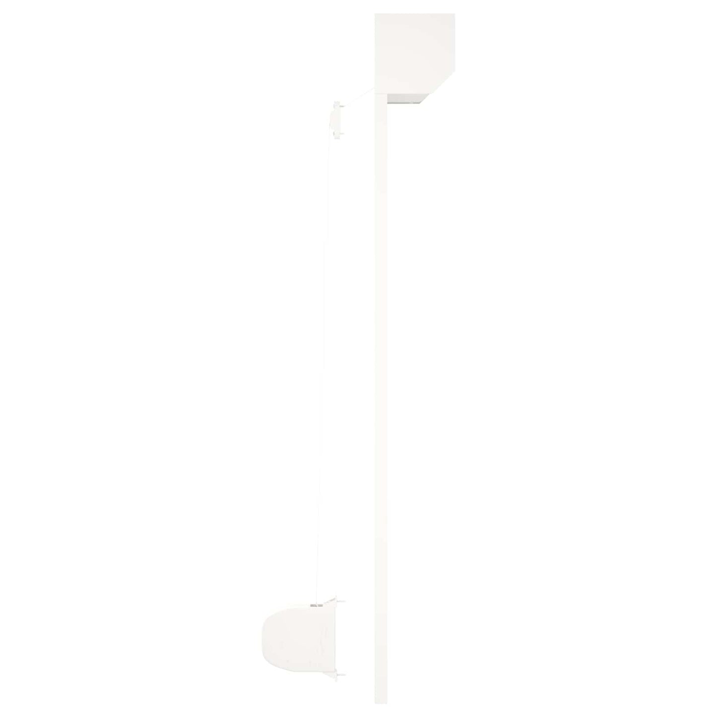 Persiana a rullo Bianco 100 x 130 cm Alluminio e poliuretano