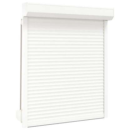 Persiana a rullo Bianco 110 x 130 cm Alluminio e poliuretano