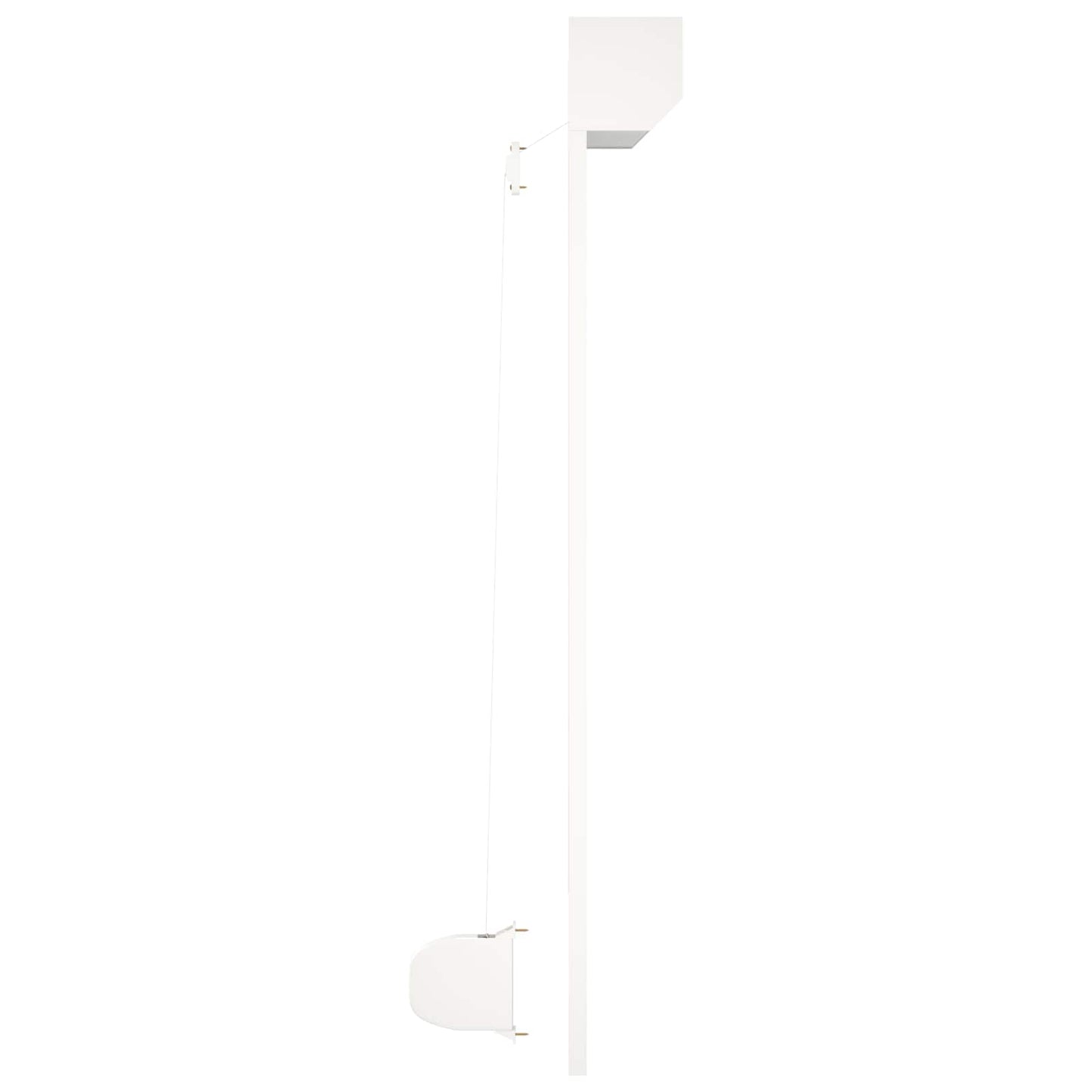 Persiana a rullo Bianco 110 x 130 cm Alluminio e poliuretano