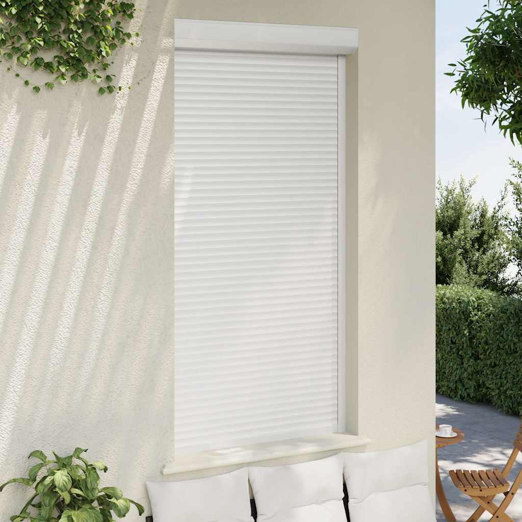 Tapparella Avvolgibile in Alluminio 110x220 cm Bianca