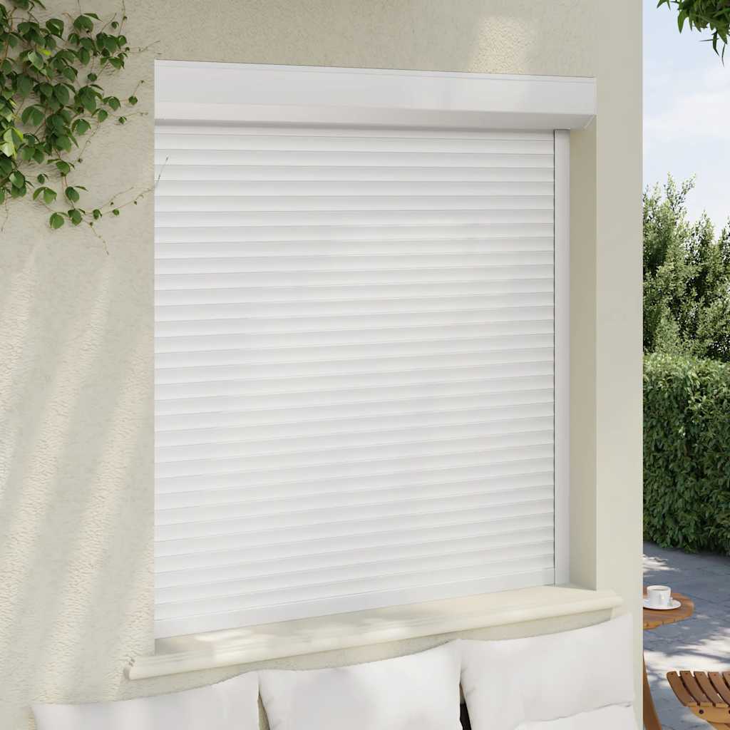 Tapparella Avvolgibile in Alluminio 130x140 cm Bianca