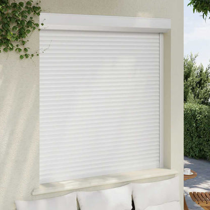 Tapparella Avvolgibile in Alluminio 140x150 cm Bianca
