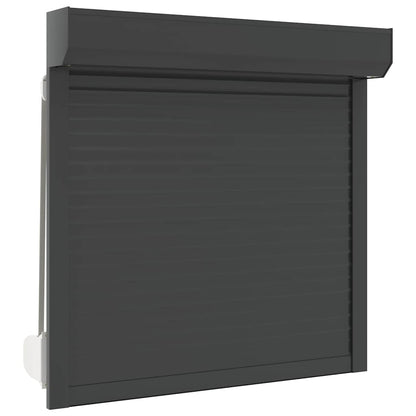 Tapparella Avvolgibile in Alluminio 100x100 cm Antracite