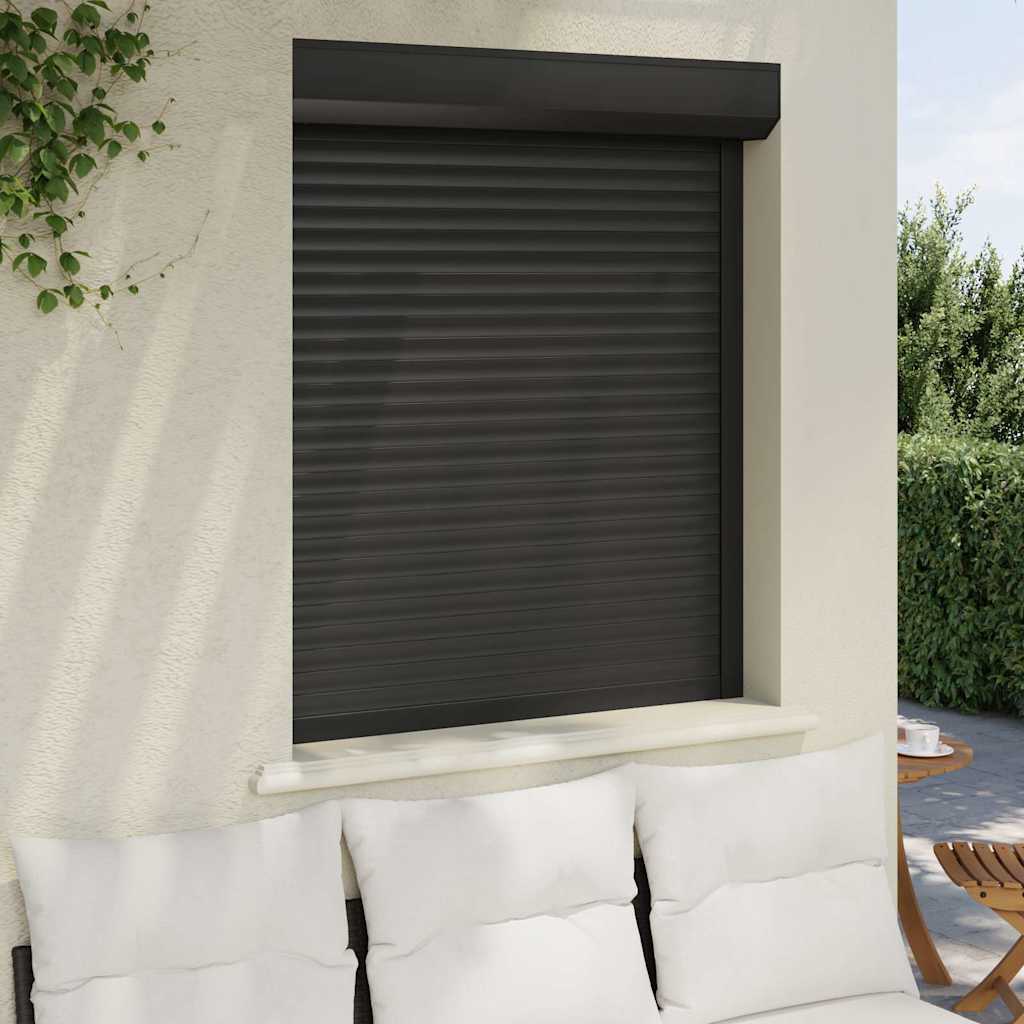 Tapparella Avvolgibile in Alluminio 100x120 cm Antracite