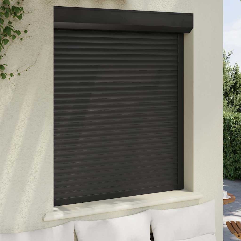 Tapparella Avvolgibile in Alluminio 110x130 cm Antracite