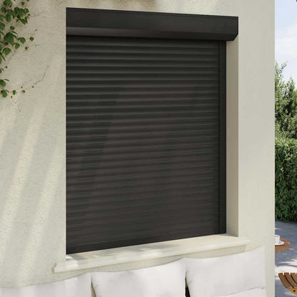 Tapparella Avvolgibile in Alluminio 110x130 cm Antracite