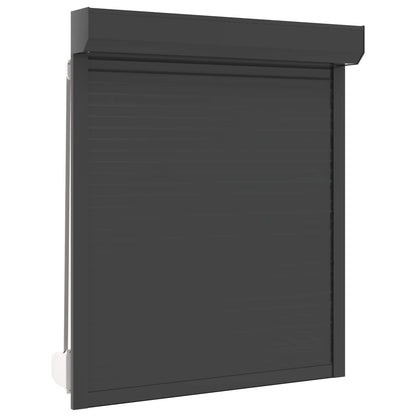 Persiana a rullo Antracite 110 x 130 cm Alluminio e poliuretano