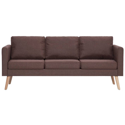 Set Divani 2 pz in Tessuto Marrone