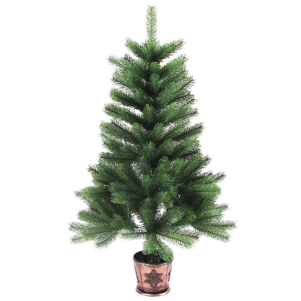 Albero di Natale Artificiale Realistico con Punte 90 cm Verde