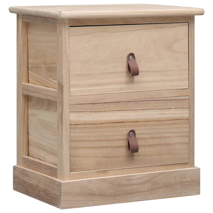 Comodino 38x28x45 cm in Legno di Paulonia