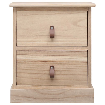 Comodino 38x28x45 cm in Legno di Paulonia