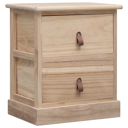 Comodini 2pz 38x28x45 cm in Legno di Paulonia