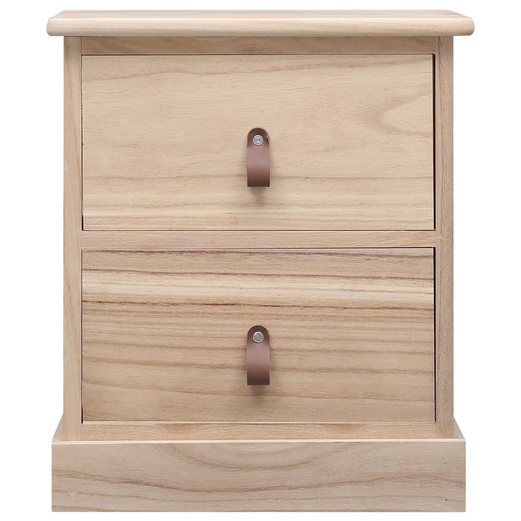 Comodini 2pz 38x28x45 cm in Legno di Paulonia