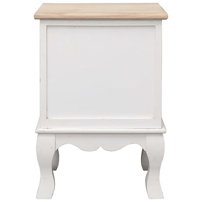 Comodini 2 pz 35x30x50 cm in Legno di Paulownia