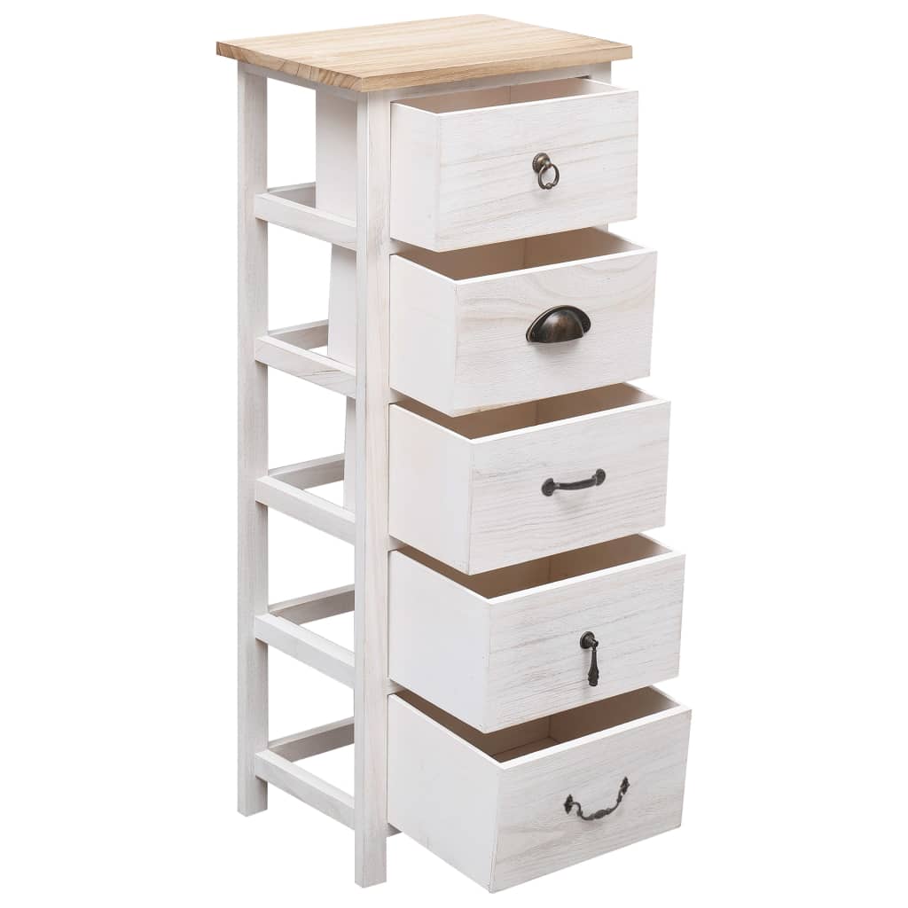 Mobiletto 35x25x87 cm in Legno di Paulownia