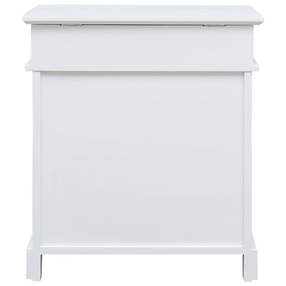 Scarpiera Bianca 50x28x58 cm in Legno di Paulownia