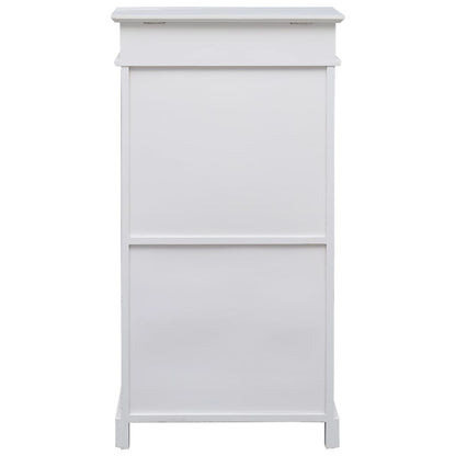 Scarpiera Bianca 50x28x98 cm in Legno di Paulownia