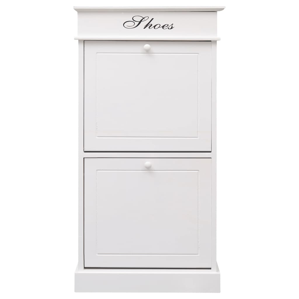 Scarpiera Bianca 50x28x98 cm in Legno di Paulownia