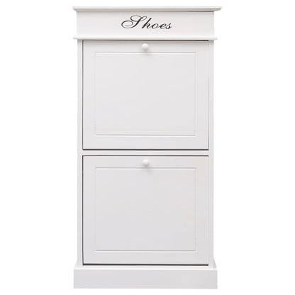 Scarpiera Bianca 50x28x98 cm in Legno di Paulownia