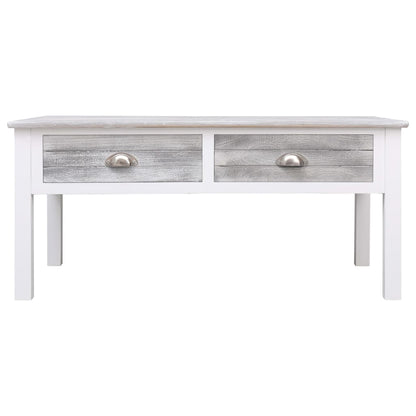 Tavolino da Salotto Grigio 100x50x45 cm in Legno