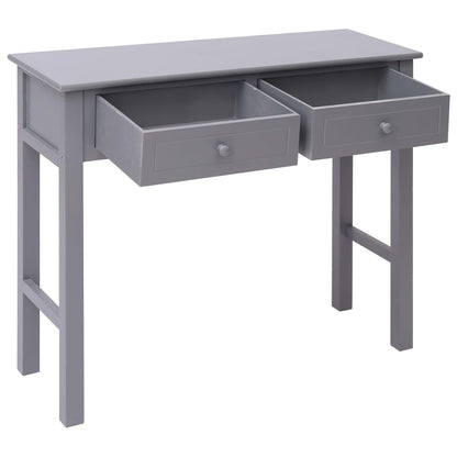 Tavolo Consolle Grigio 90x30x77 cm in Legno