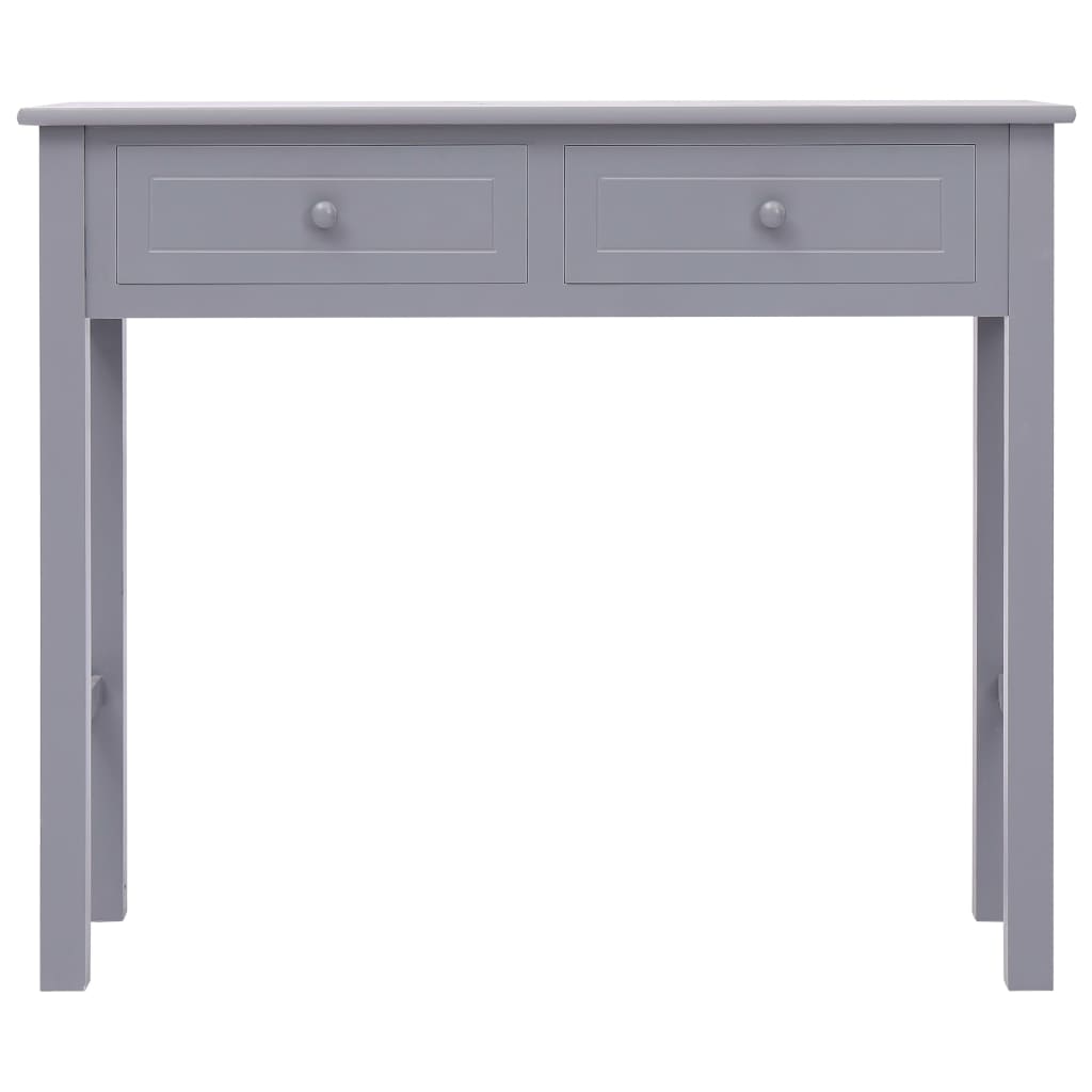 Tavolo Consolle Grigio 90x30x77 cm in Legno