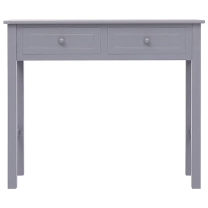 Tavolo Consolle Grigio 90x30x77 cm in Legno