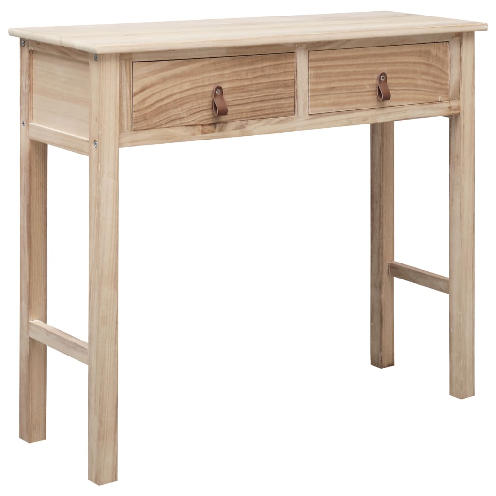 Tavolo Consolle Naturale 90x30x77 cm in Legno