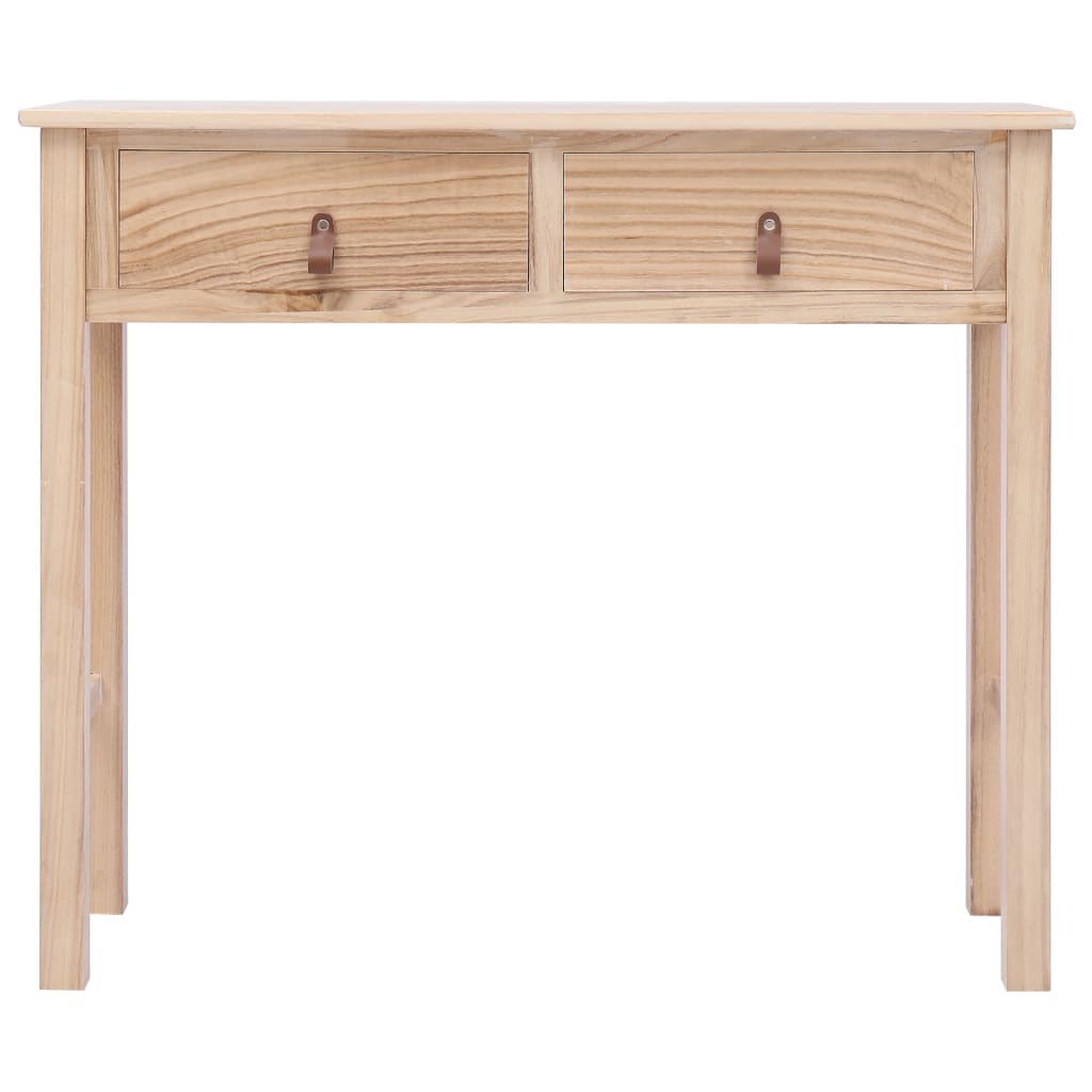 Tavolo Consolle Naturale 90x30x77 cm in Legno